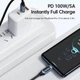 Кабель Toocki Type-C PD 100w Fast Charge (з дисплеєм) Black - зображення 4