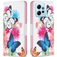 Чехол с рисунком Deexe Color Wallet для Xiaomi Redmi Note 12 - Two Butterflies - изображение 1
