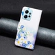 Чехол с рисунком Deexe Color Wallet для Xiaomi Redmi Note 12 - Butterfly and Flowers - изображение 3