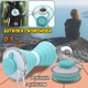 Складна пляшка для відпочинку та туризму Easy Camp Folding Bottle 0.5l силіконова, герметична, з карабіном Блакитний - зображення 1