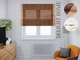 Римская штора система Light I&H Лен Файн Шоколад с боковыми кантами 40*170 см - зображення 1