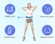 Массажный обруч Hula Hoop, с 24 съемными секциями, с утяжелителем, для массажа, фитнесса, похудения, регулируемый, синий - изображение 2