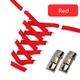 Плоские эластичные шнурки для обуви FASTLACES T88-04 Red - изображение 1
