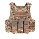 Плитоноска WAS Warrior QRC DFP TEMP Plate Carrier with Triple 5.56 Elastic Open Mag Panel (быстрый сброс) (EO-QRC-DFP-TEMP-MC) - зображення 4