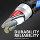 USB type-C магнітний кабель - швидке заряджання до 60вт та передача даних 1 метр + адаптер-перехідник Uslion - изображение 4