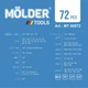 Профессиональный набор инструментов в кейсе Molder 1/2" 1/4" 72 T CR-V 72 ед. (MT60072) - изображение 9