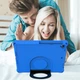 Чехол STR EVA Apple iPad 7 (10.2" экран) детский с кольцом для ношения и подставкой Blue - изображение 6