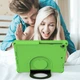 Чехол STR EVA Apple iPad 7 (10.2" экран) детский с кольцом для ношения и подставкой Green - изображение 6