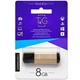 USB Флешка lash Drive T&G 8gb Vega 121 Gold - зображення 2