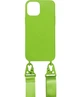 Силиконовый чехол на шнурке Crossbody для iPhone 13 Pro Max (09) Party green Зеленый - изображение 2