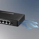 Комутатор 1x2,5G і 4x1G Ethernet RJ-45 Металевий Безвентиляторний Настільний і настінний монтаж Некерований Plug & Play - зображення 7