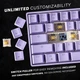 Механічна ігрова клавіатура HK Gaming GK61 61 клавіша (EN, lavander, silver) - зображення 2