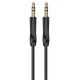 Аудиокабель Borofone BL16 TPE AUX 3.5 мм TRS mini jack 1m Black(BL16B) - изображение 3