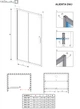 Душевая дверь RADAWAY Alienta DWJ 100x190 (10260100-01-01) - изображение 6
