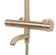 Душовий гарнітур Rea Lungo brush gold, з термостатом (REA-P6604) - зображення 6