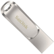 Pendrive SanDisk Ultra Dual Drive Luxe 1 TB USB 3.1 / USB Type-C Srebrny (SDDDC4-1T00-G46) - obraz 1