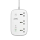 Подовжувач мережевий LDNIO c Wi-Fi SCW3451 |3USB/1Type-C, 3Sockets. QC/PD, 30W/10A, 2m EU Plug| білий - зображення 1