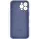 Чехол Silicone Case Full Camera Protective (AA) для Apple iPhone 14 Pro Max (6.7") Серый / Lavender Gray Без бренда - изображение 2