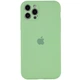 Чехол Silicone Case Full Camera Protective (AA) для Apple iPhone 14 Pro Max (6.7") Мятный / Mint Без бренда - изображение 1