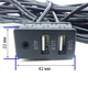 Кабель удлинитель AUX + 2 USB 1.5м для авто магнитолы mp3 адаптера порты панель провод в машину аукс юсб - изображение 3