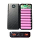 Корпус повербанк з швидкою зарядкою 8x 18650 QC 3.0 PD3 Power Bank 24Вт 30000mAh USB Type-C Lightning IP5328, чорний - зображення 1