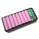 Корпус повербанк з швидкою зарядкою 8x 18650 QC 3.0 PD3 Power Bank 24Вт 30000mAh USB Type-C Lightning IP5328, чорний - зображення 2