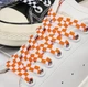 Шнурки для спортивной обуви TWO LACES плоские, 8 мм, длина 160 см, бело-оранжевые (60180096) - изображение 2