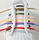 Шнурки для взуття Two Laces плоскі 8 мм, довжина 140 см, білий з коричневим (61866283) - зображення 3