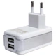 Сетевое зарядное (СЗУ) Parmp (DUC-0178210W) + кабель micro (2 USB/3A) Белый - изображение 1
