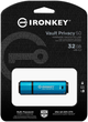 Pendrive Kingston IronKey Vault Privacy 50 32 GB USB 3.2 niebieski (IKVP50/32 GB) - obraz 3