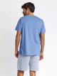 Piżama męska z szortami i krótkim rękawem Admas 60250 S Niebieska (8433623642579) - obraz 2