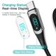 Кабель Essager Fast Charging Digital Display USB to Type-C PD100W 7A з дисплеєм 2метра - изображение 2