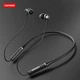 Бездротові вакуумні з мікрофоном bluetooth навушники для спорту Lenovo sports HE05 Чорний - изображение 1