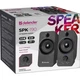 Колонки 2.0 Defender SPK 190 8 Вт USB/Jack 3.5 мм черные - изображение 3