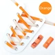 Эластичные плоские шнурки для обуви FASTLACES T99-7C Orange - изображение 1
