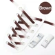 Еластичні плоскі шнурки FASTLACES T99-7C Brown - зображення 1