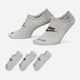 Набор женских носков коротких Nike U Nk Evryday Plus Cush Footie DN3314-063 38-42 3 пары Dk Grey Heather/Black (195244777037) - изображение 1
