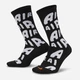 Носки женские высокие Nike U Nk Ed Ess Crw 1P 168 Cir Ar DR9719-010 38-42 Black/Safety Orange (196153828698) - изображение 1