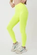 Безшовні легінси жіночі з мікрофібри Giulia LEGGINGS 02 L/XL Yellow-neon, спортивні легінси, висока посадка - зображення 1