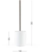 Йоржик для унітазу МВМ MY HOME Milan BA-25 White - изображение 6