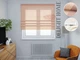 Римская штора система Light I&H Лен с отливом Бежевый с верхним кантом 140*170 см - зображення 1