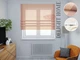 Римская штора система Light I&H Лен с отливом Бежевый с боковыми кантами 40*170 см - изображение 1