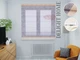Римская штора система Light I&H Лен Файн Серый с верхним и нижним кантами 40*170 см - изображение 1