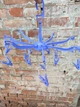 Сушилка, вешалка для белья, одежды круглая, складная с прищепками вертушка, карусель синяя - изображение 5