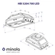Графитовая встраиваемая в шкаф вытяжка для кухни Minola HBI 5204 GR 700 LED, шириной 52 см - изображение 5