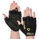 Рукавички для фітнесу спортивні рукавички Zelart Hard Touch 9499 розмір S Black-Yellow - зображення 1