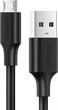 Кабель UGREEN US289 USB 2.0 to Micro Cable Nickel Plating 2A 0.25m Black (60134) - изображение 2