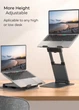 Підставка стєнд для ноутбуків і планшетів HQ-Tech Stabletron M18 Aluminum Laptop Stand Silver для MacBook підвищена стійкість для ноутбуків до 17 дюймів, складна конструкція(колір siilver) - зображення 4