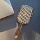 Расческа для волос Janeke Superbrush Limited Silver лимитированная линейка, серебро с белым - изображение 2