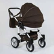 Детская коляска Victoria Gold "Saturn" 2в1 шоколадная № 0186-L-11 - изображение 6